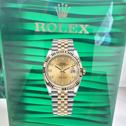 VS Rolex Datejust 126233‑0017 Super Clone – Champagne Dial & Diamond Markers