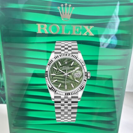 VS Factory Datejust 126234-0047 Green Palm – Super Clone 3235 Replica