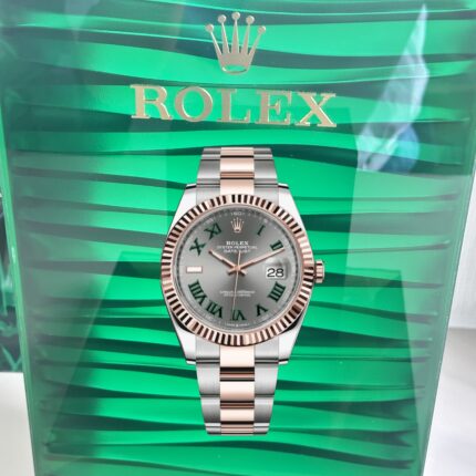VS Rolex Datejust 126331‑0015 Super Clone – Wimbledon Dial & Everose Rolesor Oyster