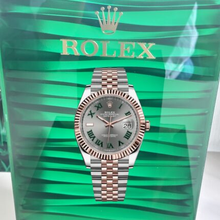 VS Rolex Datejust 126331‑0016 Super Clone – Wimbledon Dial & Everose Rolesor Jubilee