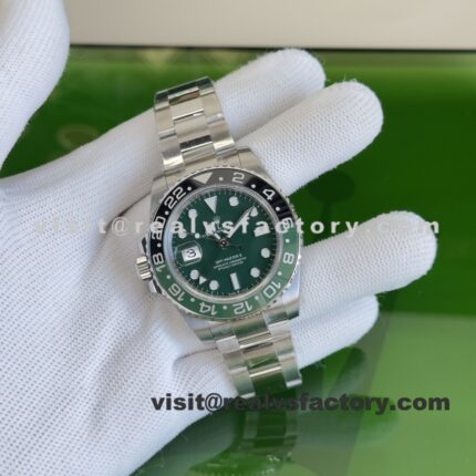 VS Factory GMT-Master II 126729VTNR “Sprite” – Left-Hand Green Dial – Oyster Bracelet