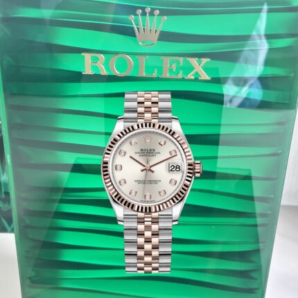 VS Rolex Lady‑Datejust 278271‑0016 Super Clone – Silver Dial & Everose Rolesor Jubilee