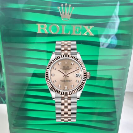 VS Rolex Lady‑Datejust 278271‑0024 Super Clone – Rose Dial & Everose Rolesor Jubilee