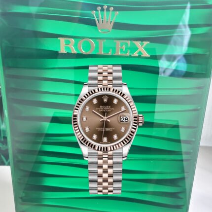VS Rolex Lady‑Datejust 278271‑0028 Super Clone – Chocolate Dial & Everose Rolesor Jubilee