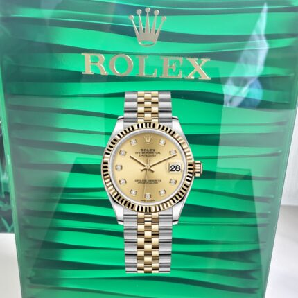 VS Rolex Lady‑Datejust 278273‑0026 Super Clone – Champagne Diamond Dial & Yellow Rolesor Jubilee