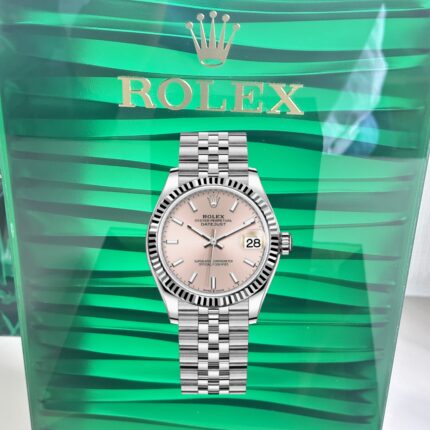 VS Rolex Lady‑Datejust 278274‑0014 Super Clone – Pink Sunburst Dial & White Rolesor Jubilee