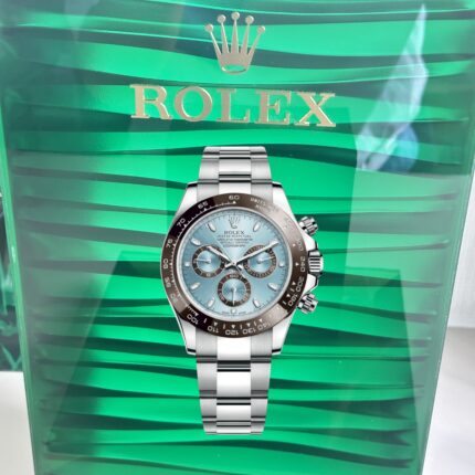 VS Rolex Daytona 116506‑0001 Super Clone – Ice‑Blue Dial & Brown Bezel in Platinum