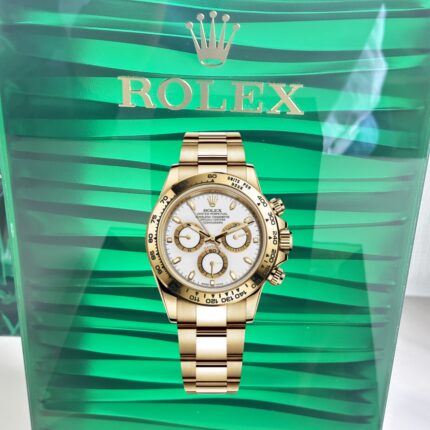 VS Rolex Daytona 116508‑0001 Super Clone – White Dial 40 mm in Yellow Gold