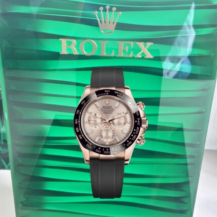 VS Rolex Daytona 116515LN‑0061 Super Clone – Sundust Dial & Baguette Diamond Bezel in Everose