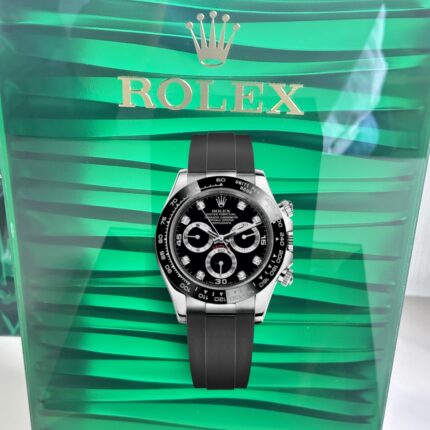 VS Rolex Daytona 116519LN‑0022 Super Clone – Black Diamond Dial in White Gold