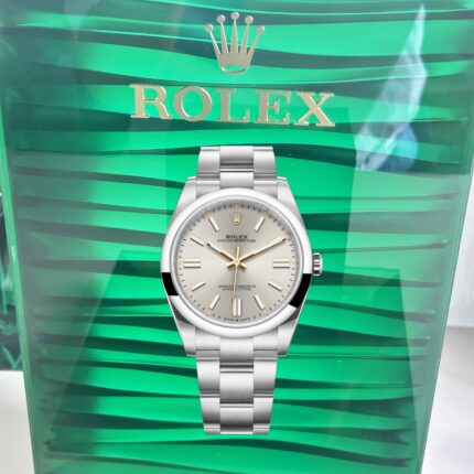 VS Factory Oyster Perpetual 124300-0001 Silver Dial – Super Clone 3230