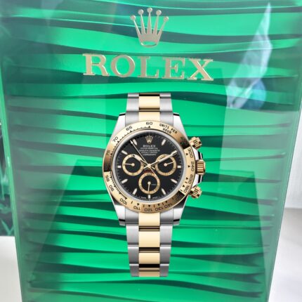 Rolex Daytona 126503-0003 – Two-Tone Black Dial Yellow Gold Subdials Replica