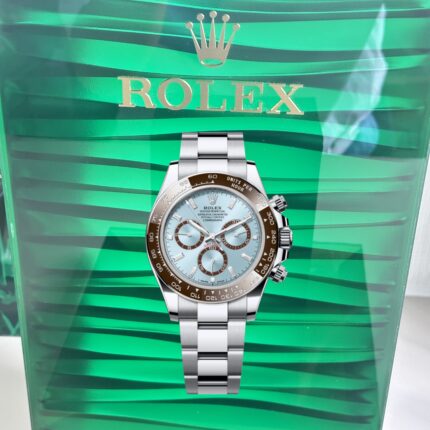 VS Rolex Daytona 126506‑0002 Super Clone – Ice‑Blue Dial & Baguette Diamond Markers in Platinum