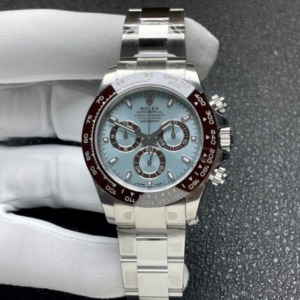 VS Factory Rolex Daytona 40mm Ref. 116506-0001 “Ice Blue” Platinum Tungsten Heavyweight (176g) Super Clone (DD4130)