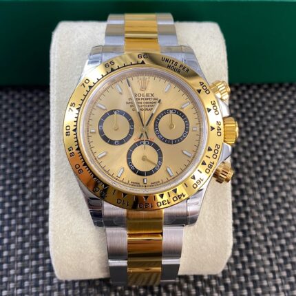 VS Factory Rolex Daytona 40mm Ref. 126503-0004 “Golden Dial” Two-Tone Tungsten Heavyweight (164g) Super Clone (DD4131)